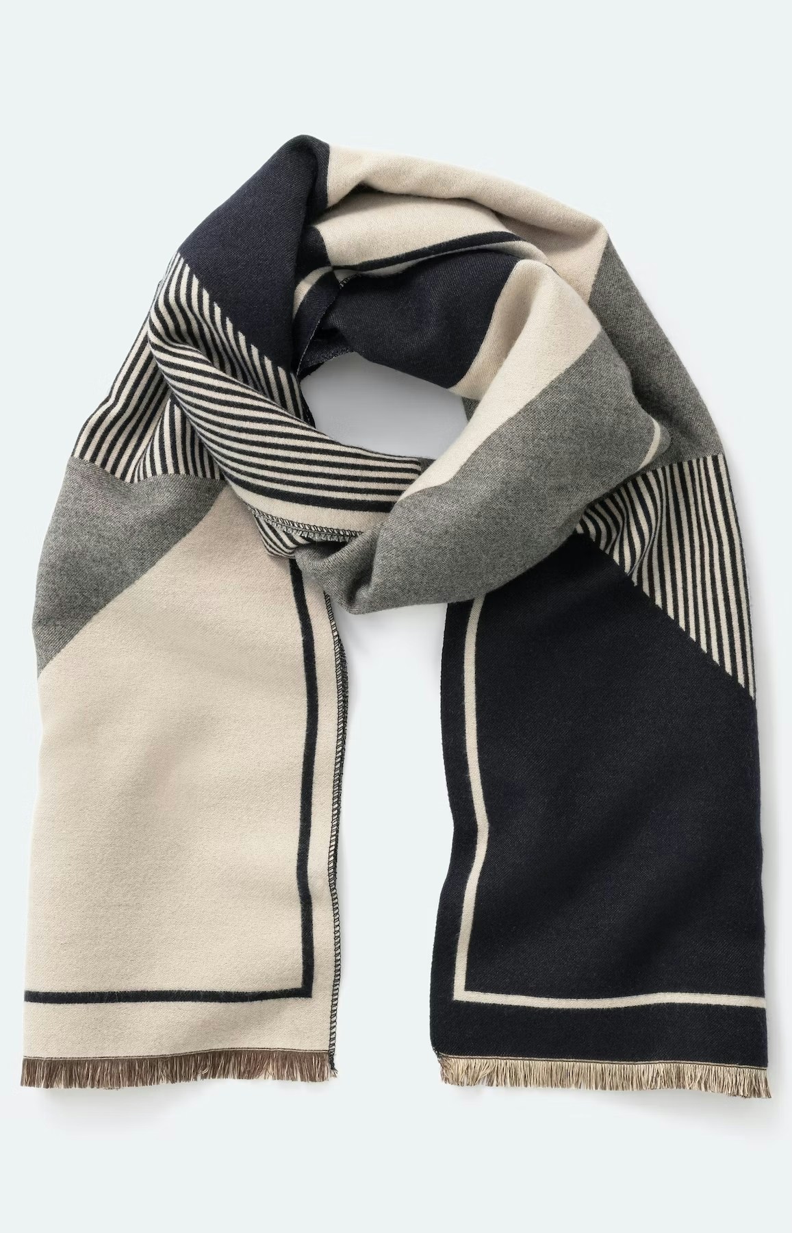 Sjaal met patroonmix
