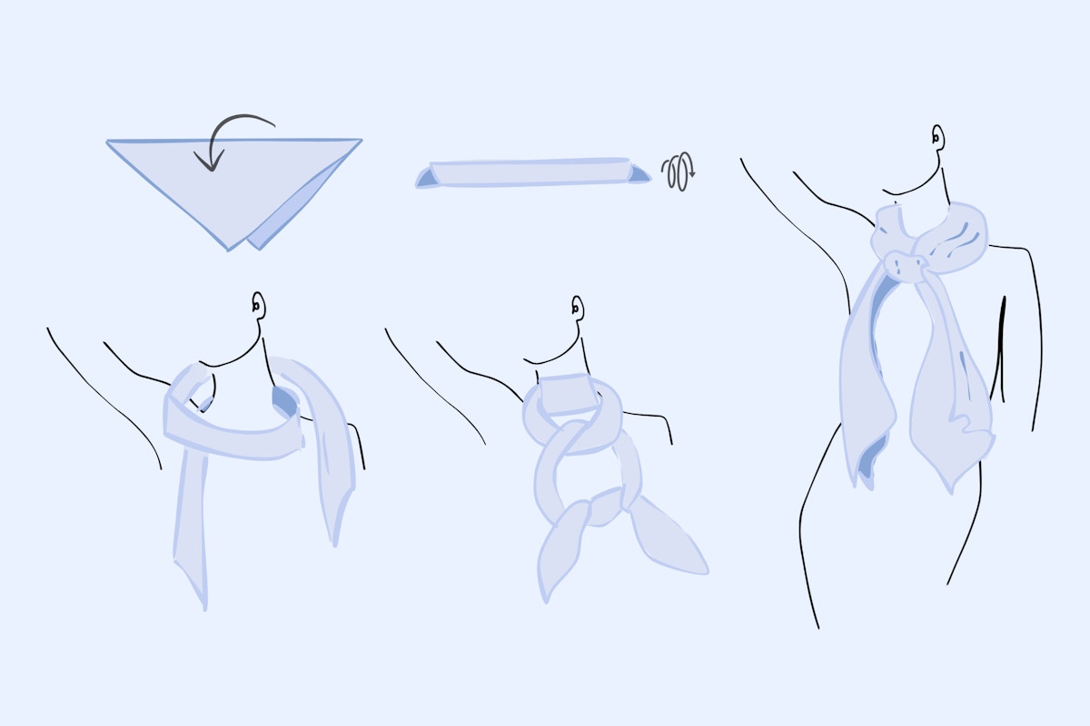 Bonita styling tip – Watervaltechniek voor sjaals als elegante aanvulling op damesoutfits