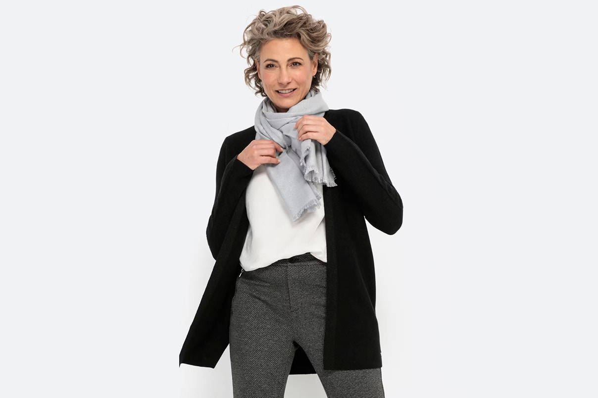 Damen Pullover Bonita Strickjacke Blau Damenmode Zum