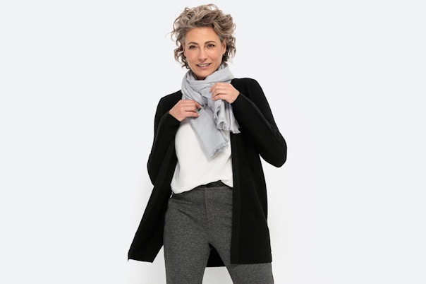 Damen Pullover Bonita Strickjacke Blau Damenmode Zum