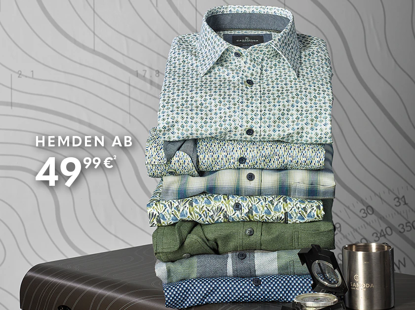 CASAMODA Herrenhemden mit verschiedenen Mustern und Karos ab 49,99 €
