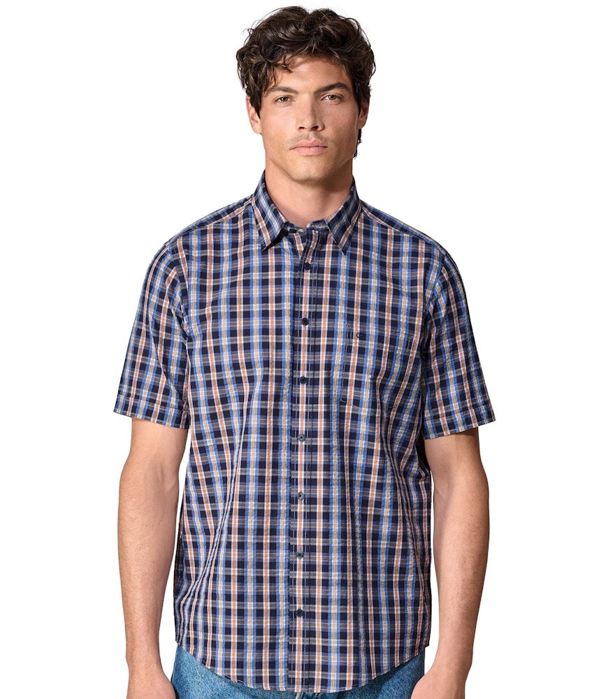 Kariertes Kurzarm Hemd von CASAMODA