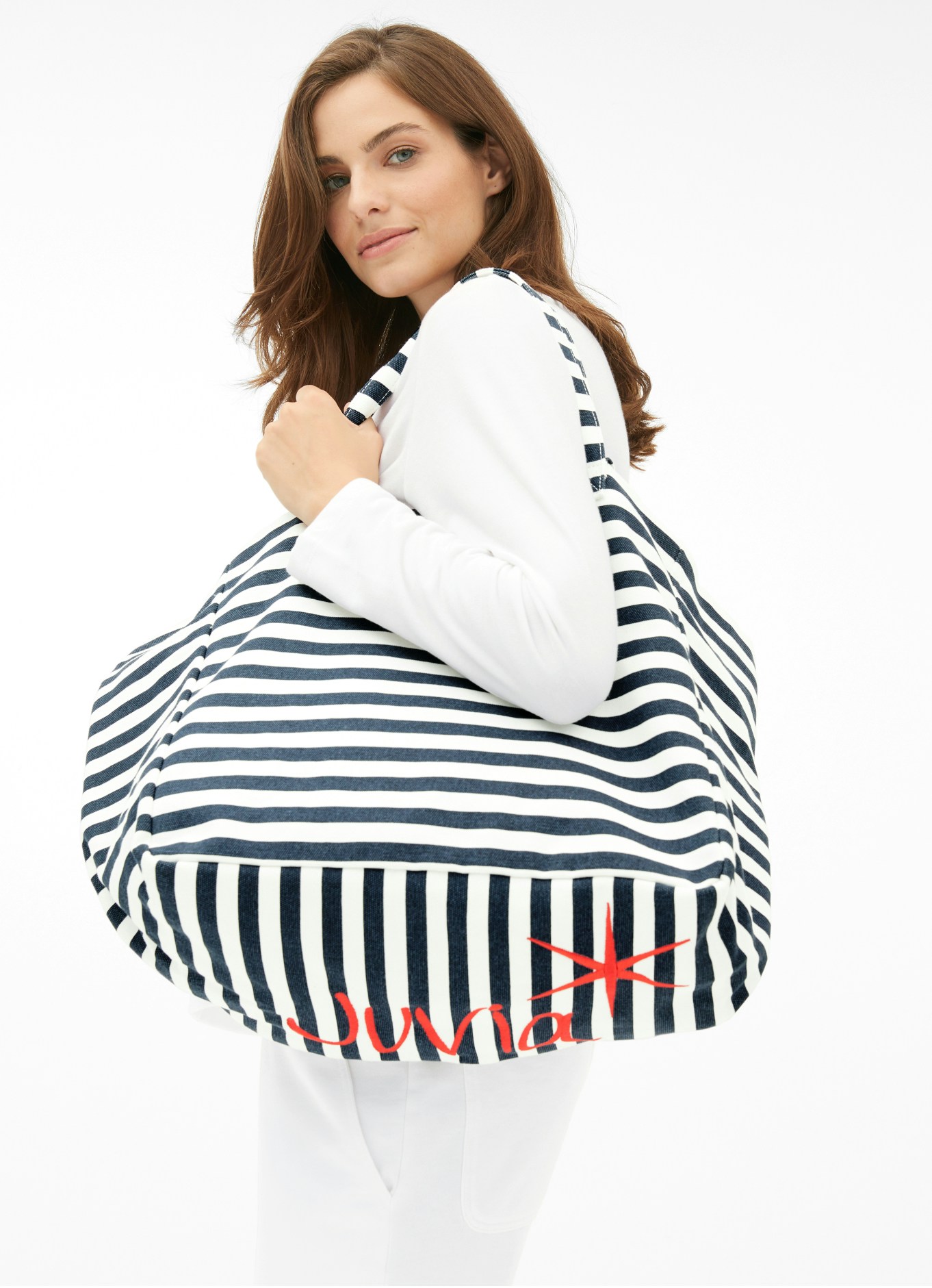 SHOPPER WITH STRIPES