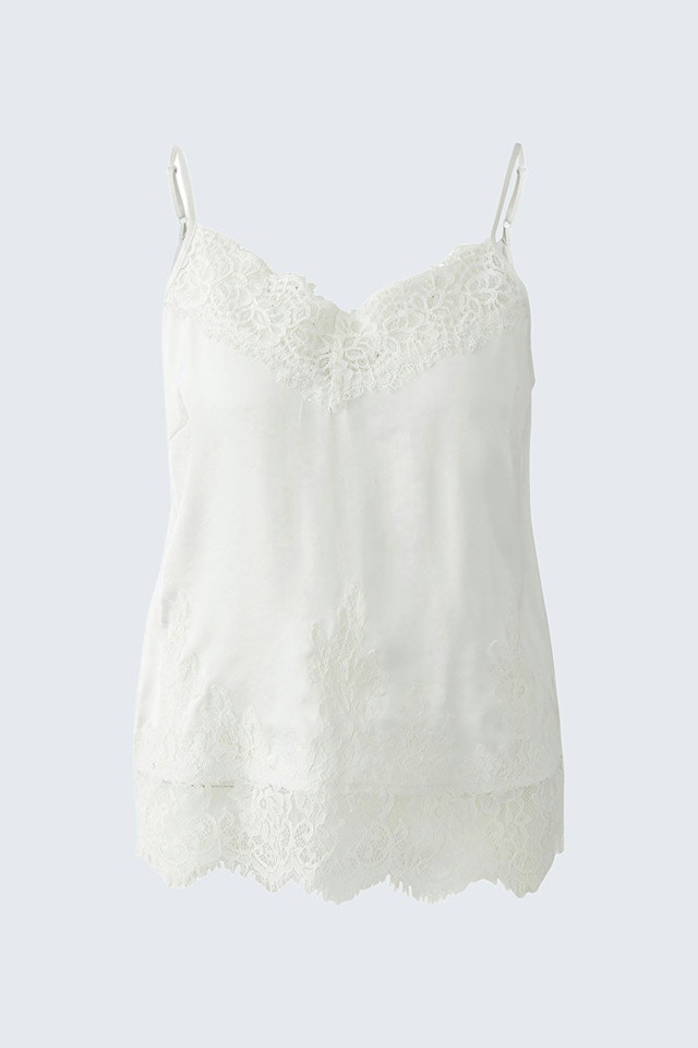 A white lace top.