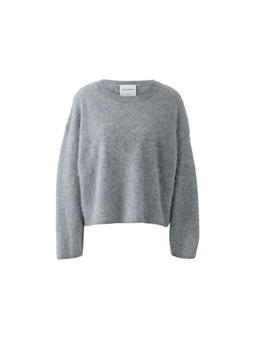 Ein grauner Kaschmir Pullover.