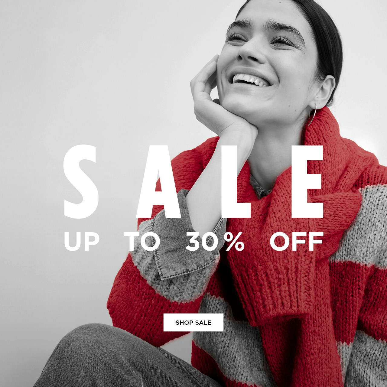 Oui Sale Damen – roter gestreifter Strickpullover, bis zu 30 % Rabatt