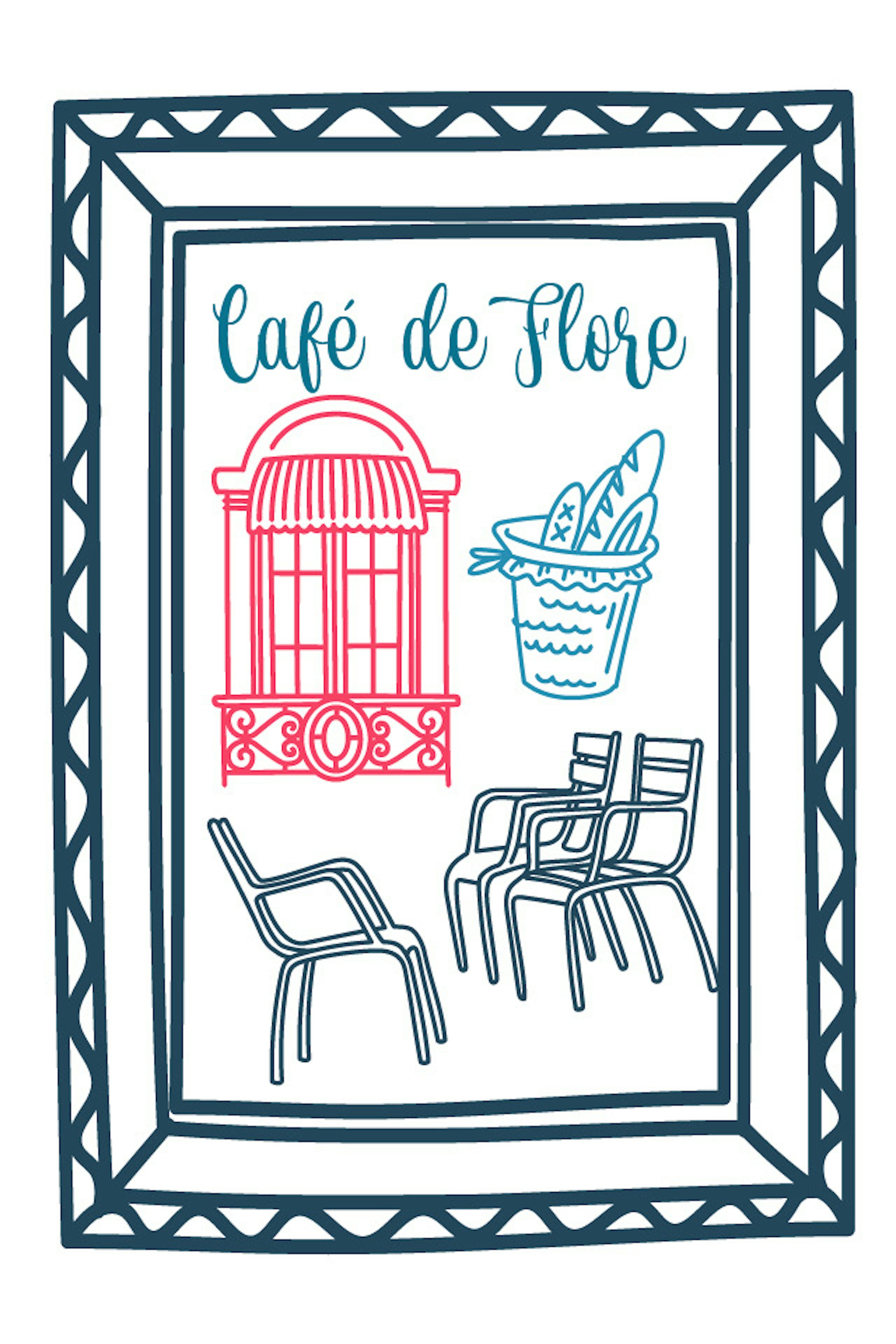 Café de Flore Grafik