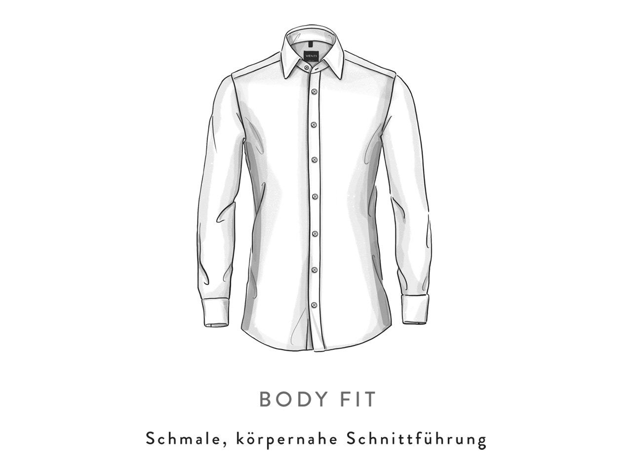 Body-Fit Passform Grafik 